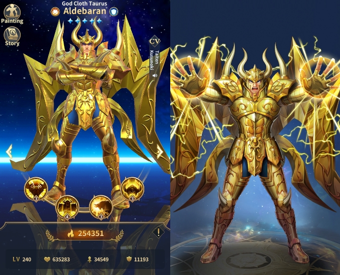 神聖衣牡牛座「アルデバラン」【聖闘士星矢レジェンドオブジャスティス】